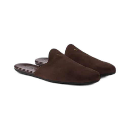Suede Mules