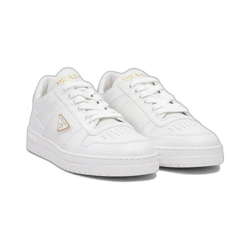 Leather Lace-Up Sneakers