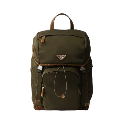 Re-Nylon And Suede Backpack
