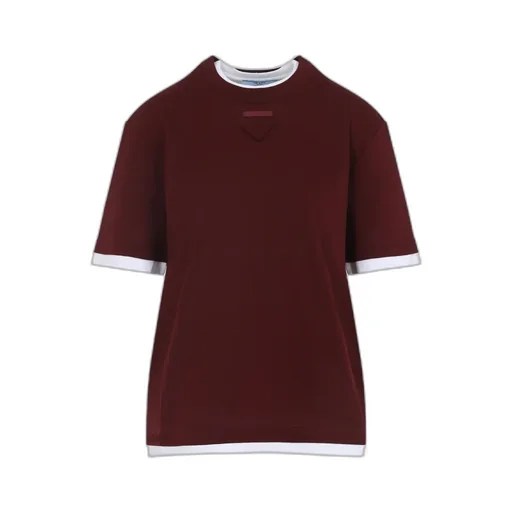 Logo Patch Layered Crewneck T-Shirt