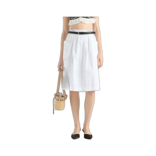 Soft Cotton Gabardine Skirt