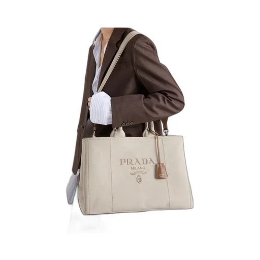 Logo-Embroidered Top Handle Bag
