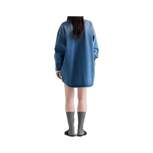 Denim Oversized Shirt Dress