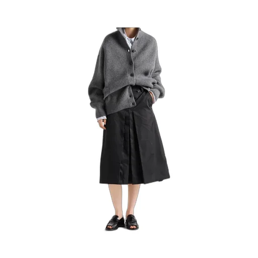 Re-Nylon Pleated Midi Skirt