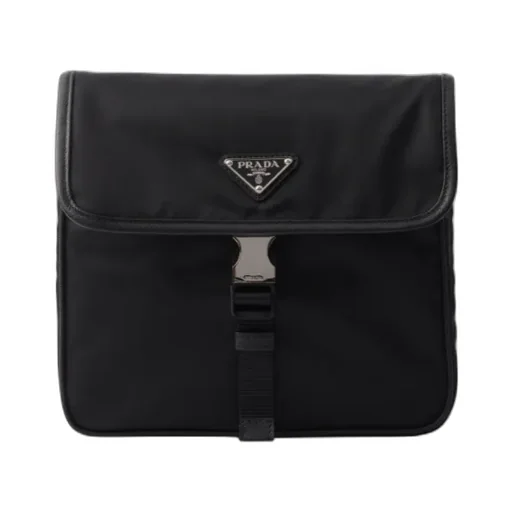 Re-Nylon And Saffiano Leather Shoulder Bag