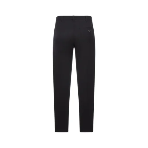 Triangle-Logo Pleated Trousers