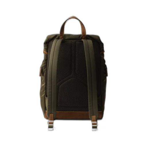 Re-Nylon And Suede Backpack