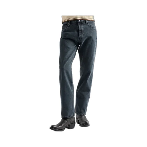 Triangle-Logo Straight-Leg Jeans