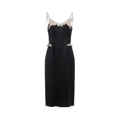 Lace Detailed Sleeveless Midi Dress