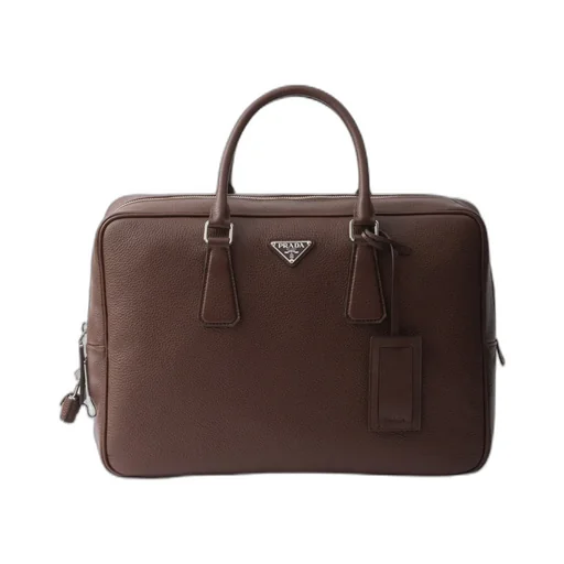 Triangle-Logo Zipped Tote Bag