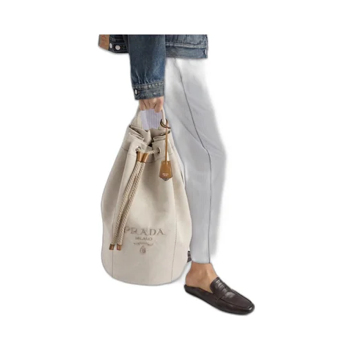 Logo-Printed Drawstring Backpack