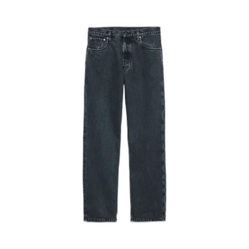 Triangle-Logo Straight-Leg Jeans