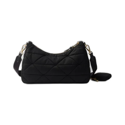 Quilted Zipped Shoulder Bag