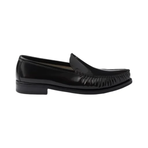 Brushed Leather Loafers