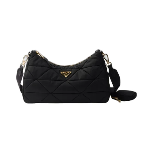 Quilted Zipped Shoulder Bag