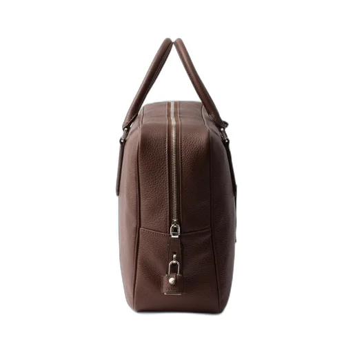 Triangle-Logo Zipped Tote Bag