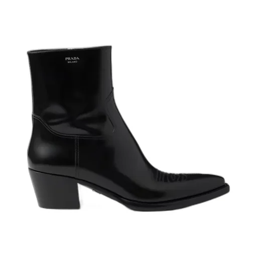 Logo Detailed Pointed Toe Boots