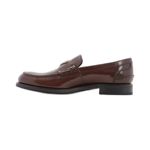 Triangle-Logo Slip-On Loafers