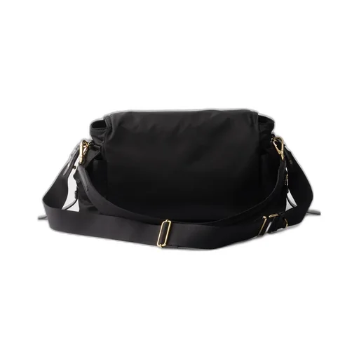 Logo Plaque Foldover-Top Shoulder Bag