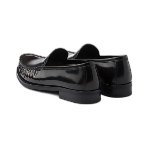 Brushed Leather Loafers