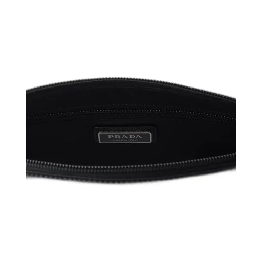 Logo Plaque Zipped Messenger Bag