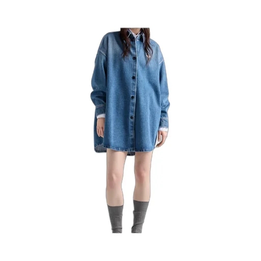 Denim Oversized Shirt Dress