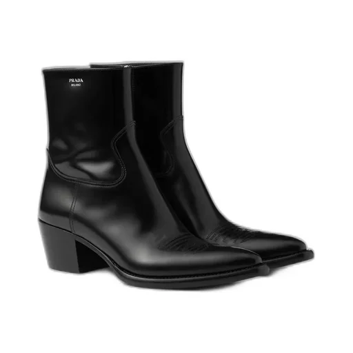 Logo Detailed Pointed Toe Boots