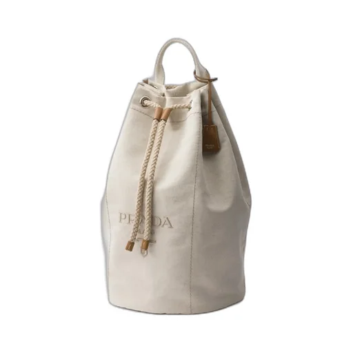 Logo-Printed Drawstring Backpack