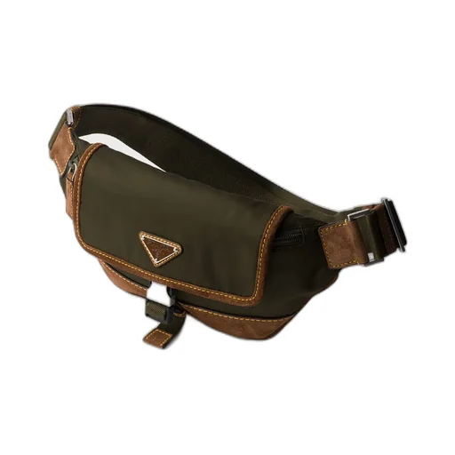 Logo Plaque Zipped Belt Bag