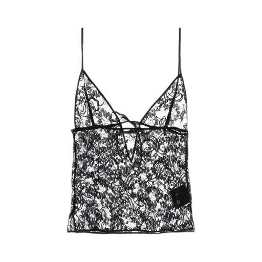 V-Neck Laced Top