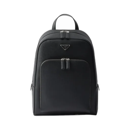 Triangle-Logo Zipped Backpack