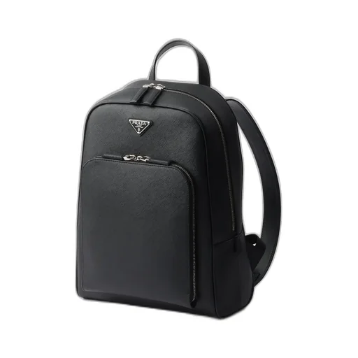 Triangle-Logo Zipped Backpack