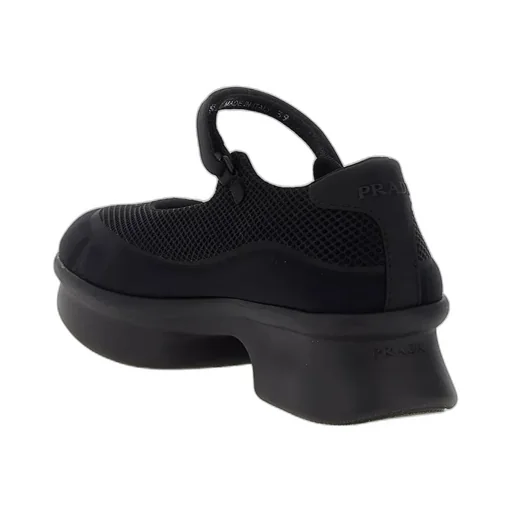 Round-Toe Mesh Ballerinas