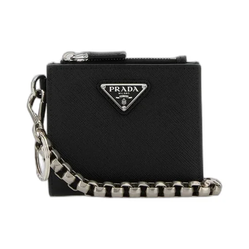 Triangle-Logo Zipped Wallet