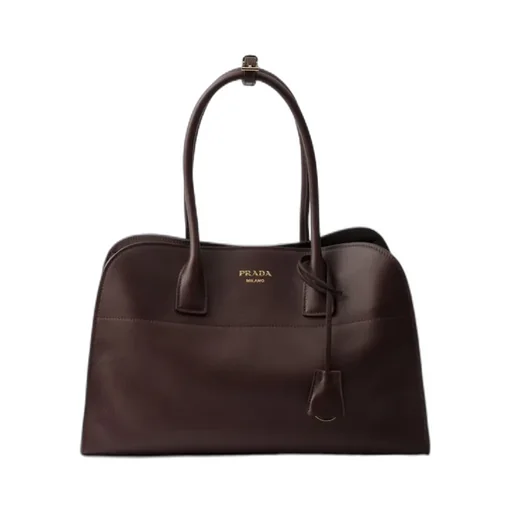 Logo Detailed Open Top Large Tote Bag