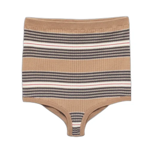 Striped Knitted Shorts