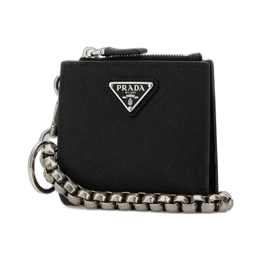 Triangle-Logo Zipped Wallet