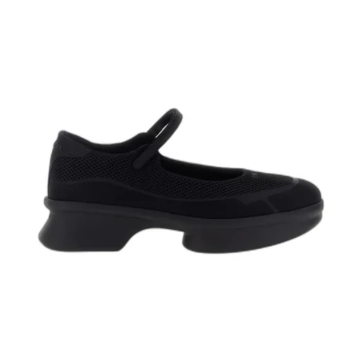 Round-Toe Mesh Ballerinas