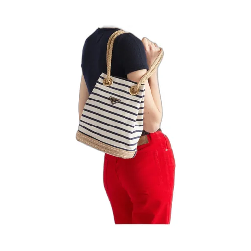 Mariner Small Striped Bucket Bag