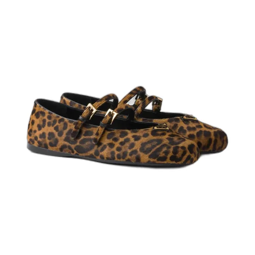 Leopard-Printed Ballerina Flats