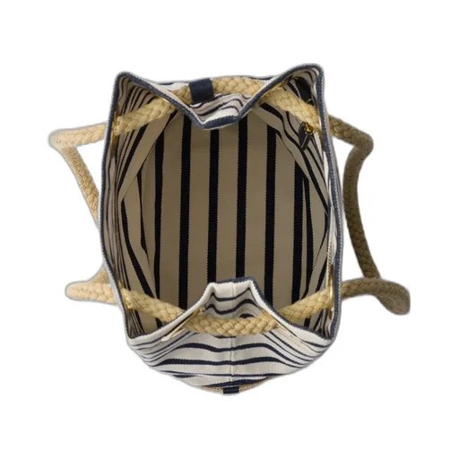 Mariner Small Striped Bucket Bag