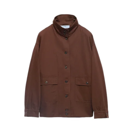 Long-Sleeved Button-Up Jacket