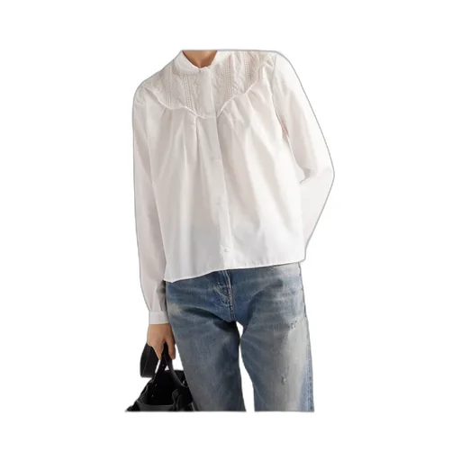 Triangle-Patch Button-Up Shirt