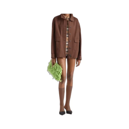 Long-Sleeved Button-Up Jacket