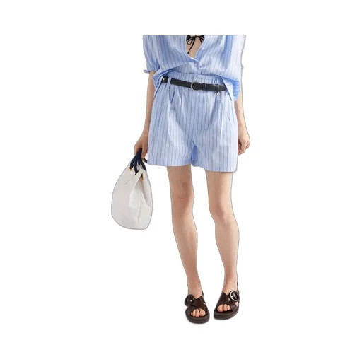 Elasticated Waistband Striped Shorts