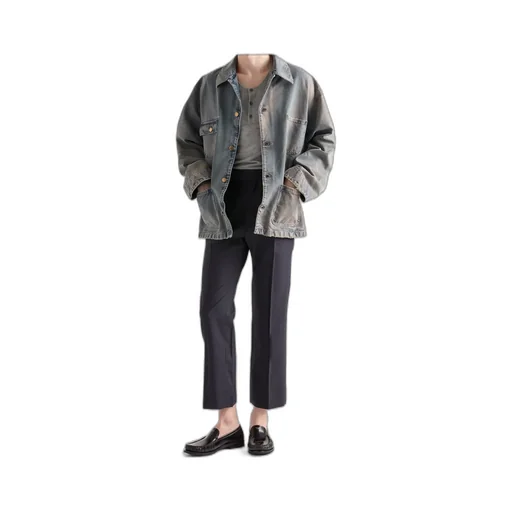 Button-Up Denim Jacket