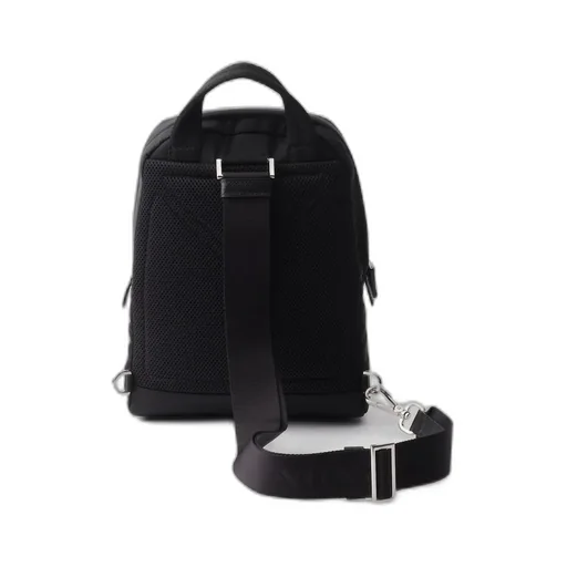 Triangle-Logo Zipped Backpack