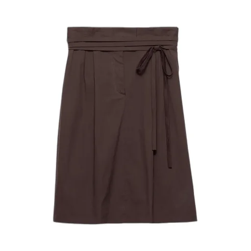 Stretched Poplin Skirt