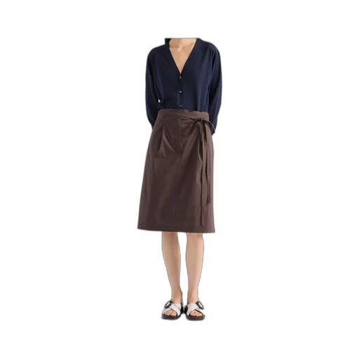 Stretched Poplin Skirt