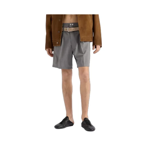 Pleated Bermuda Shorts